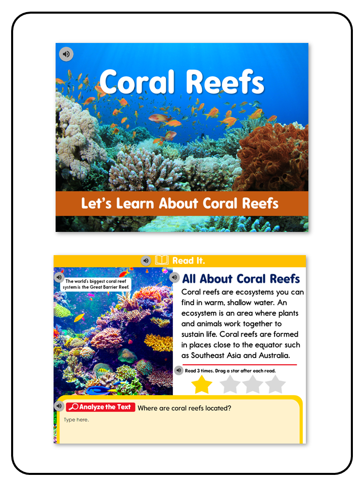 Let's learn about coral reefs