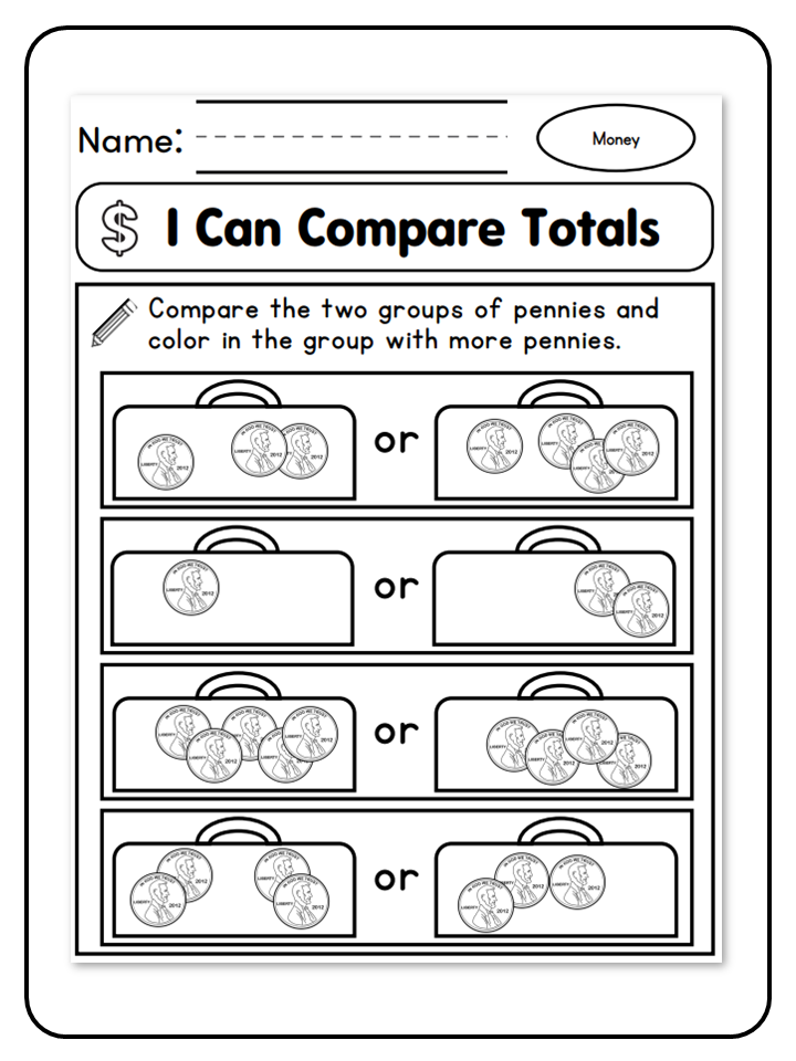 I Can Compare Totals