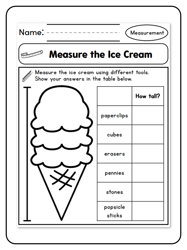 Measure the Ice Cream