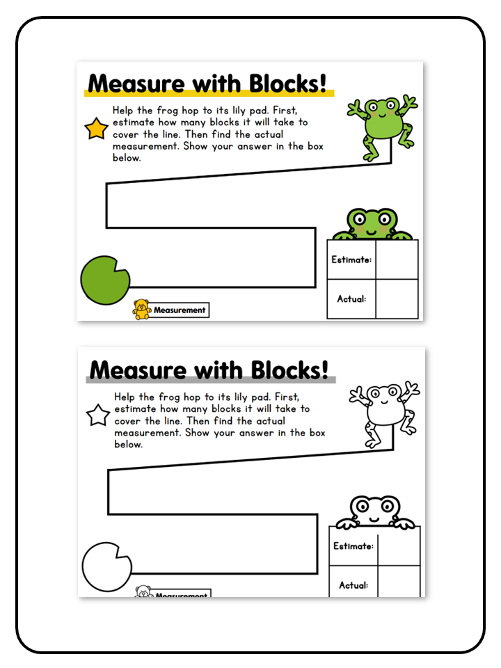 Measure with Blocks Game