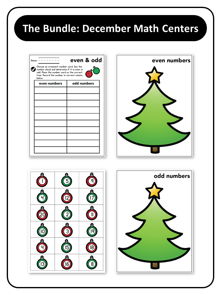 December Math Centers