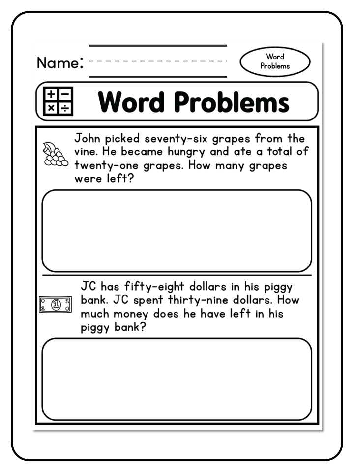 Word Problems | Within 100