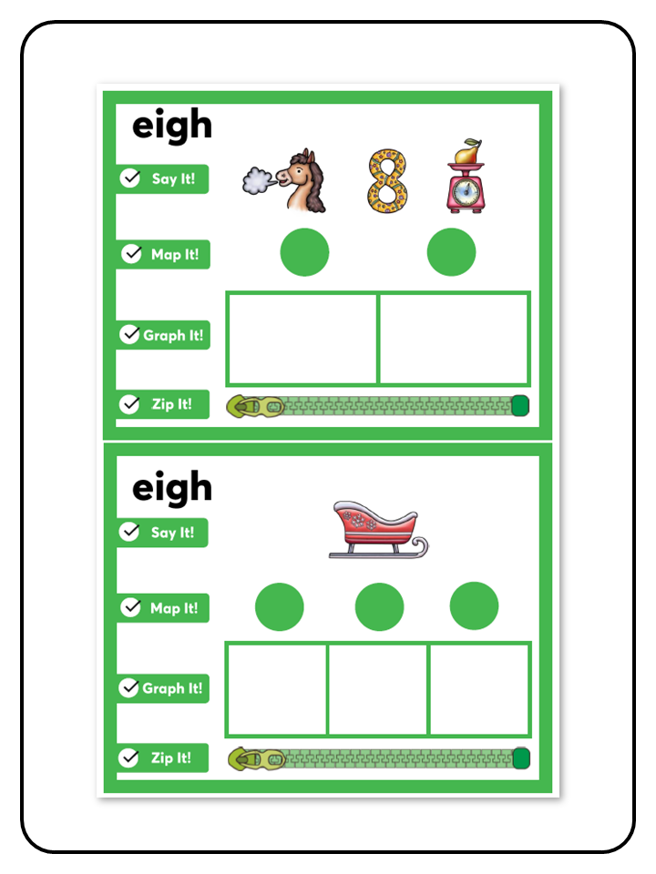 Zip It Kit - Ziploc Word Mapping - Science of Reading Aligned - Long Vowels