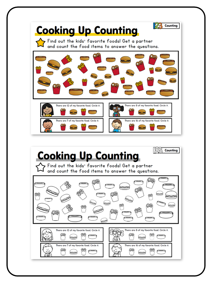 Cooking Up Counting Game