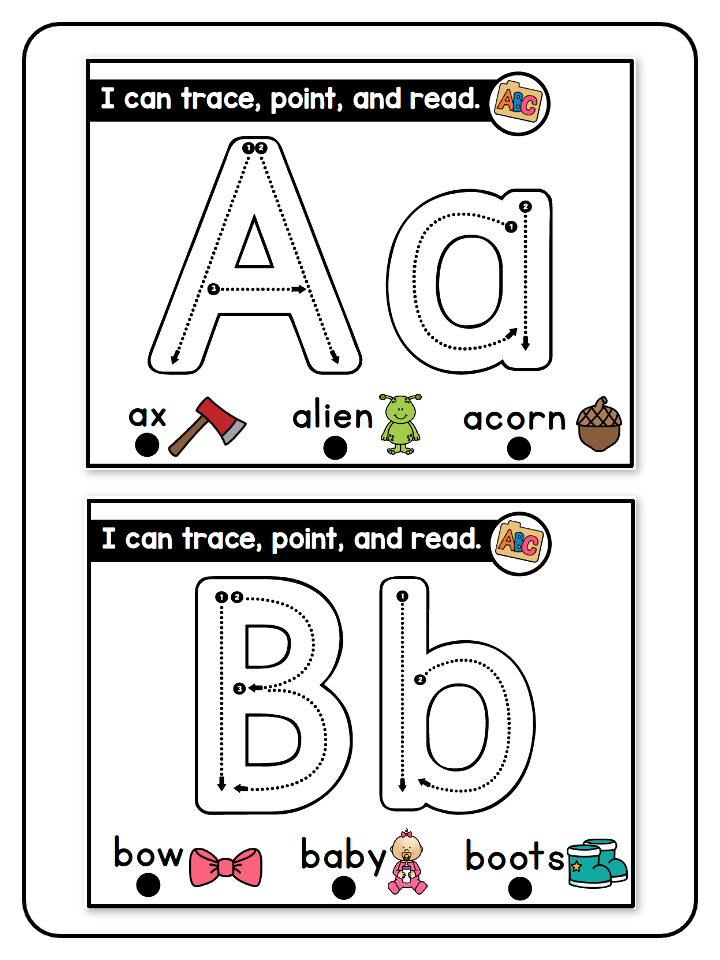 Alphabet Trace Read Point