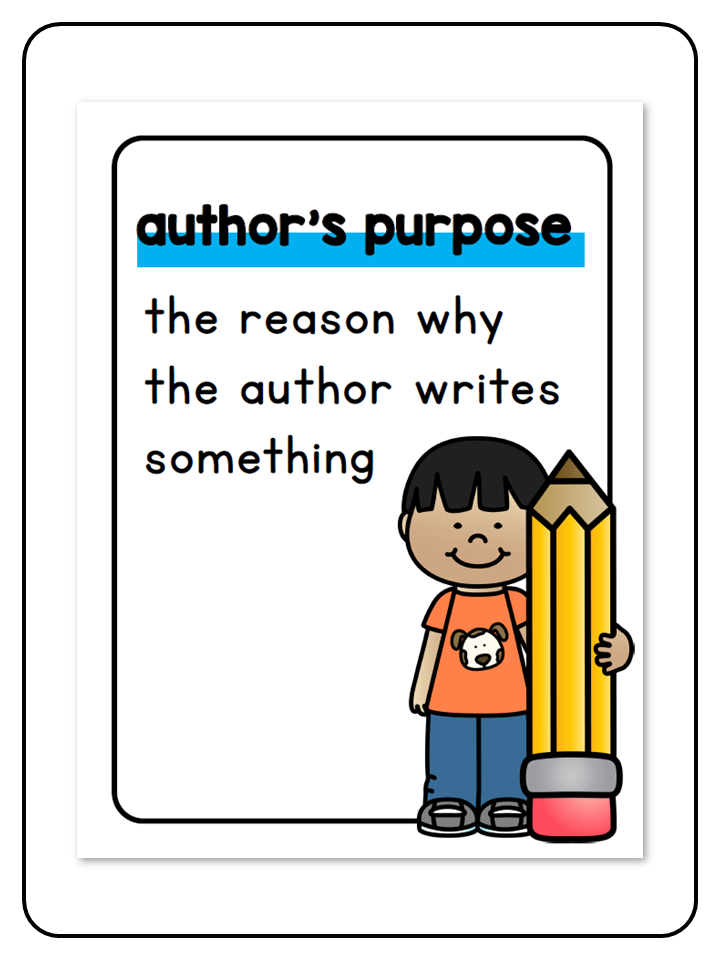 Author's Purpose Posters