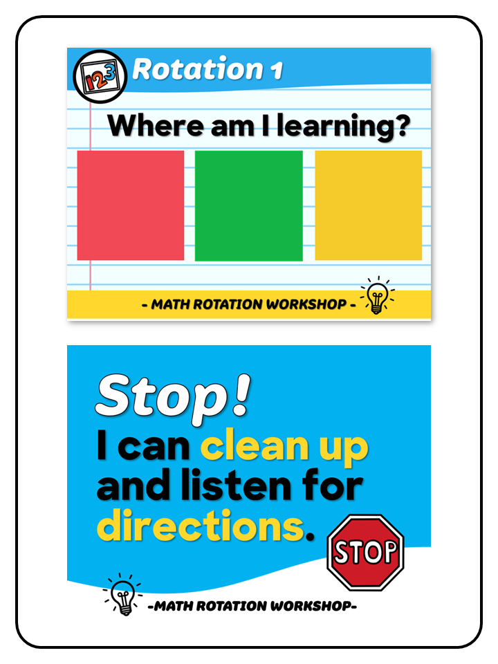 Digital Math Rotation Board