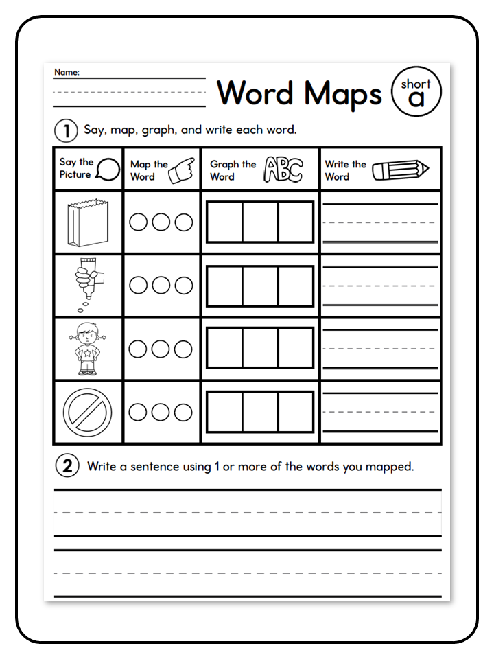 Word Mapping - Short Vowels