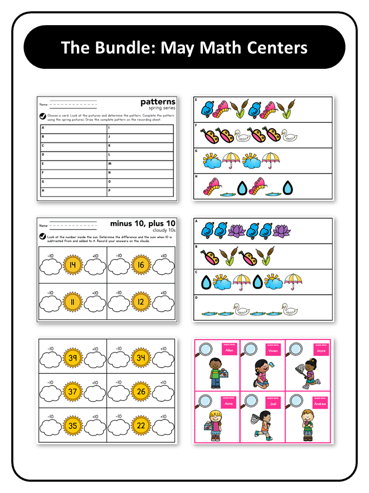 May Math Centers