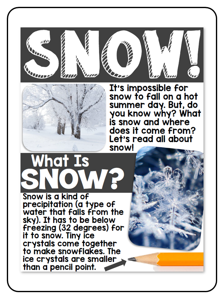 Snow! {A Complete Nonfiction Resource}