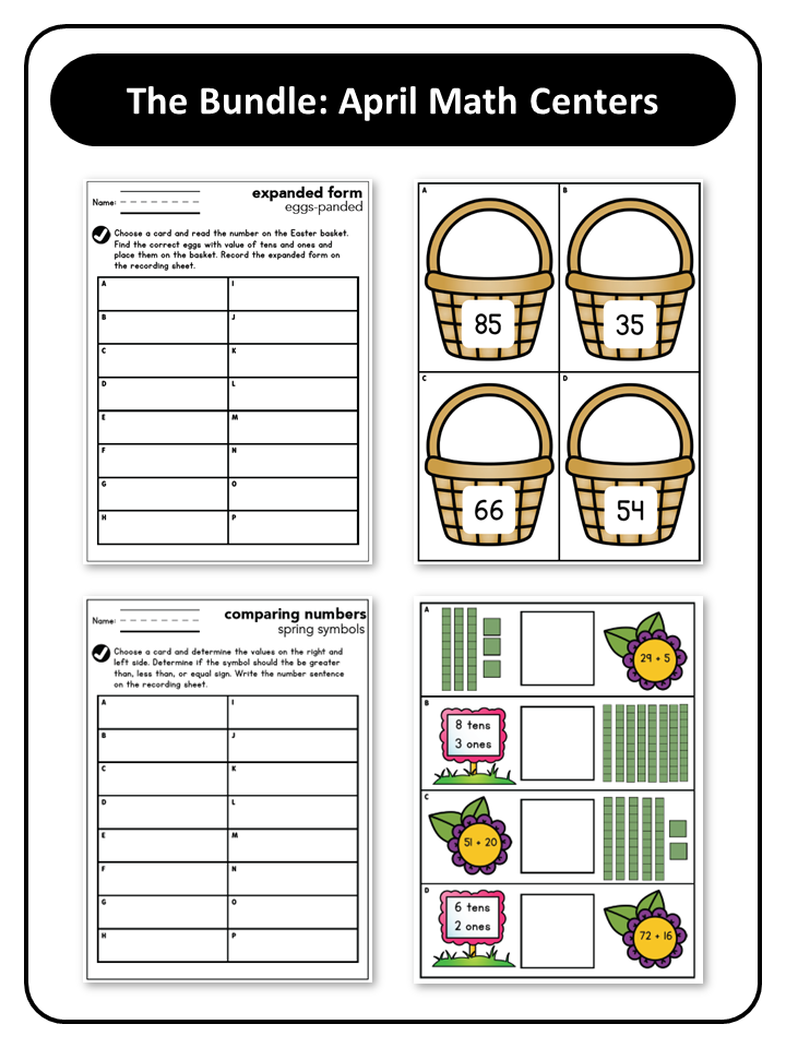 April Math Centers