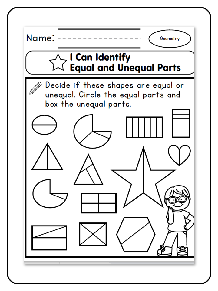 I Can Identify Equal and Unequal Parts