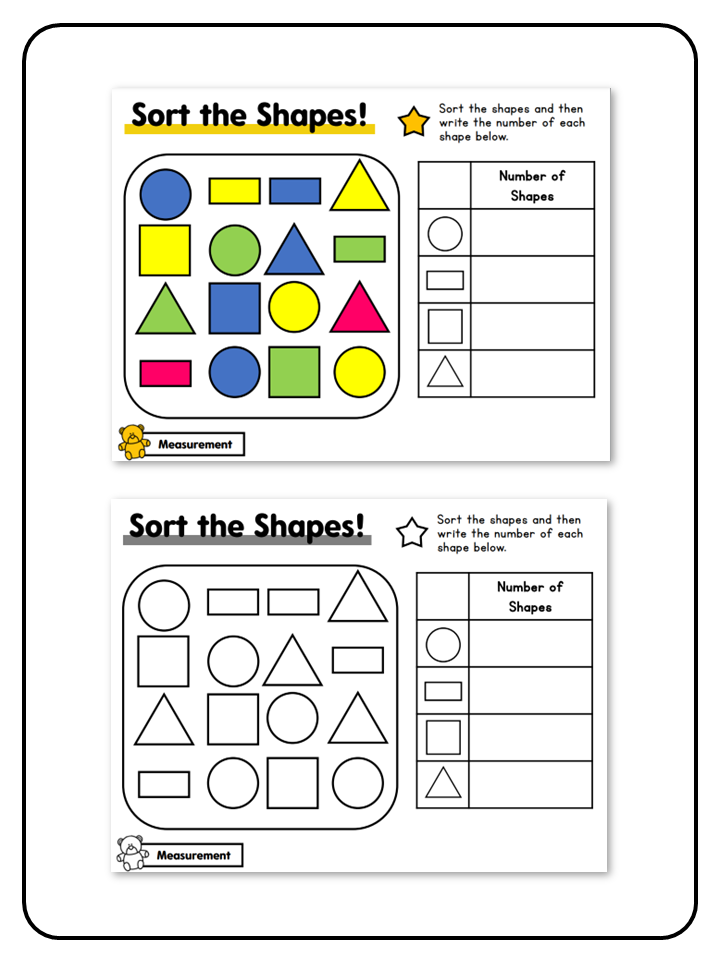 Sort the Shapes Game