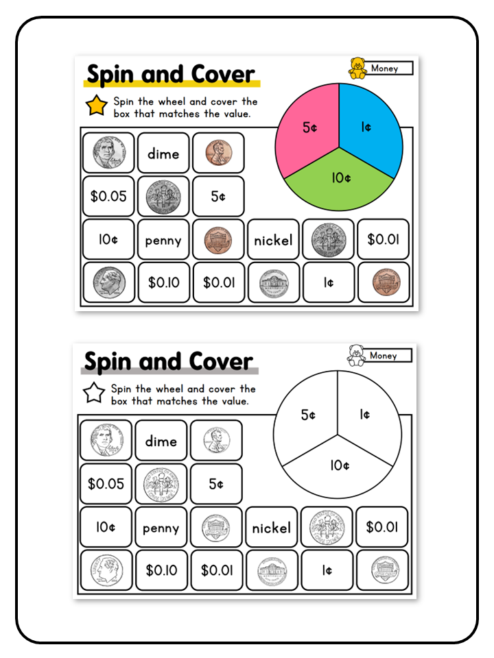 Spin and Cover Game 2