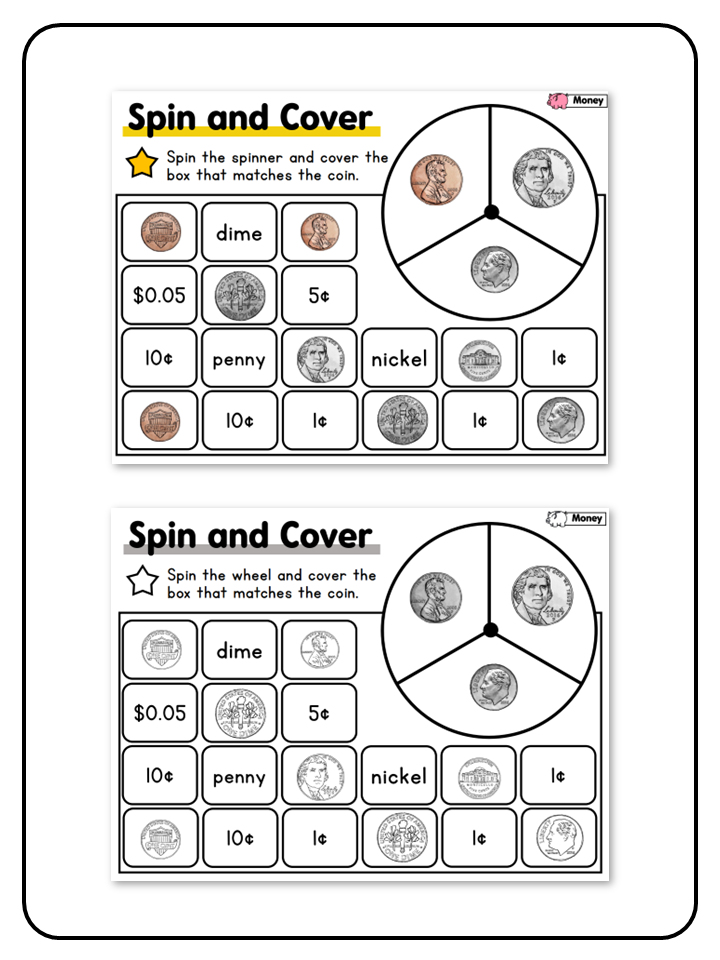 Spin and Cover Game