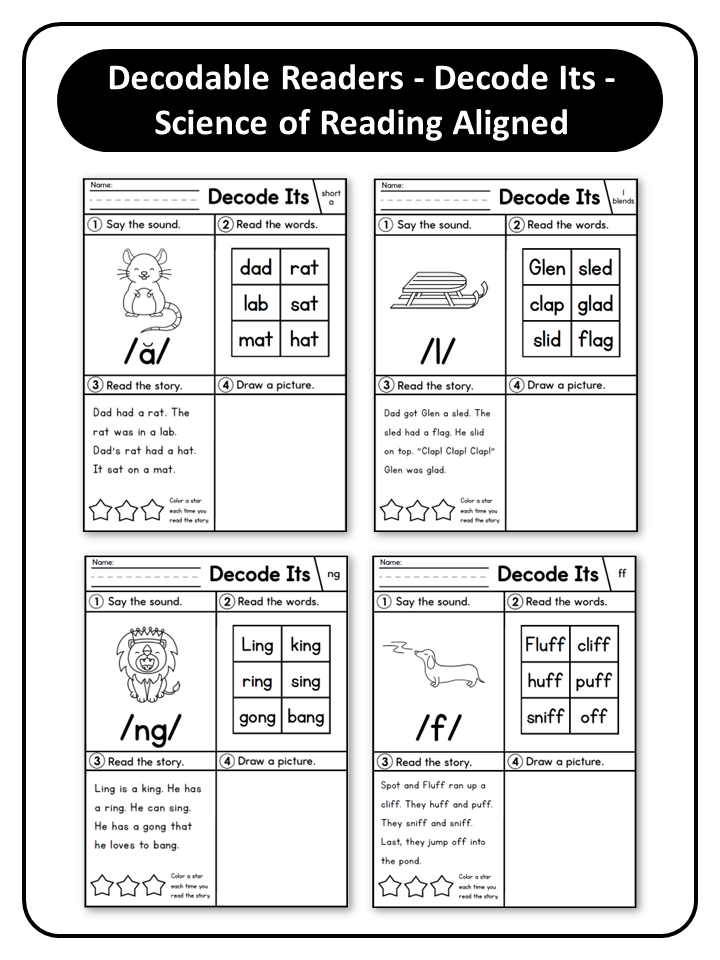 Decodable Readers - Decode Its - Science of Reading Aligned