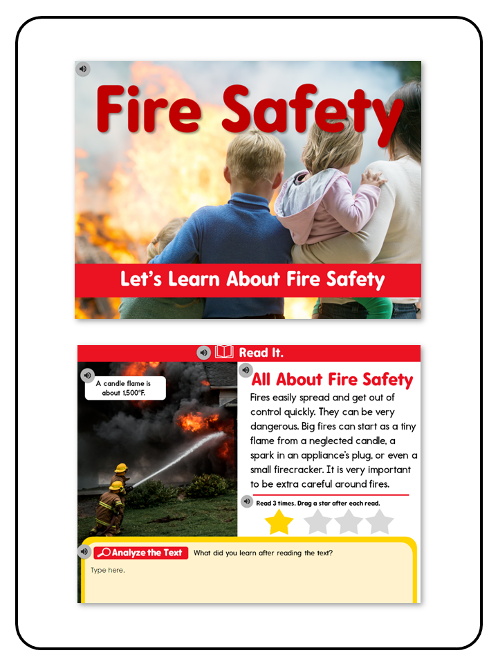 Listening Center All About Fire Safety - Digital Resource