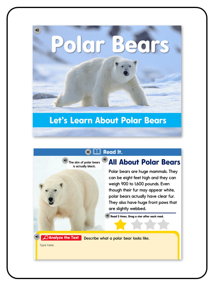 Listening Center All About Polar Bears - Digital Resource