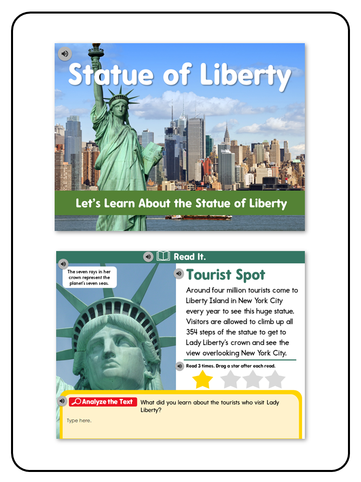 Listening Center All About Statue of Liberty - Digital Resource