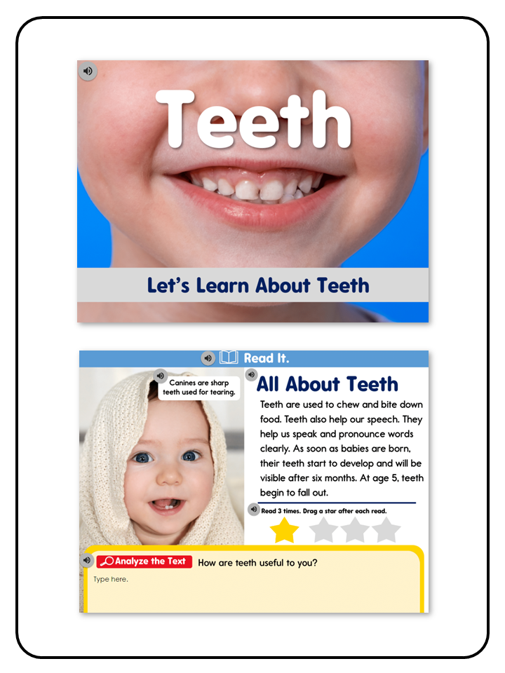 Listening Center All About Teeth - Digital Resource